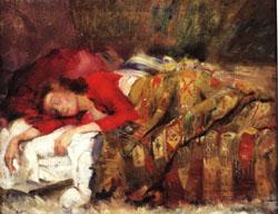 Lovis Corinth Young Woman Sleeping France oil painting art